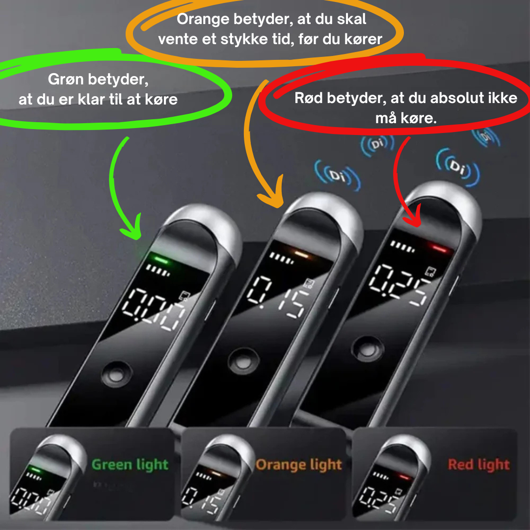PromilleGuard™ | Nøjagtigt alkometer – Resultat på 10 sekunder